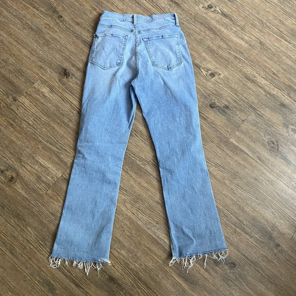 MOTHER The Tripper Ankle Fray Distressed Flare Jeans All Over The Map Size 27 - Picture 11 of 11